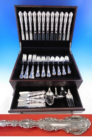 Strasbourg by Gorham Sterling Silver Flatware Set Service 12 Place Size 66 pcs